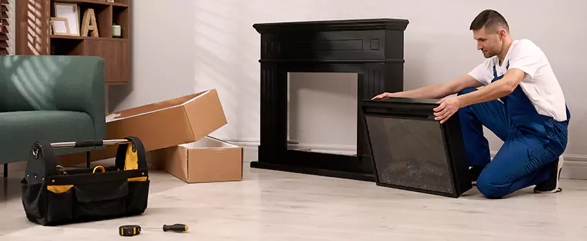 Old Rusted Metal Fireplace Repair And Replacement in Prospect Heights, IL